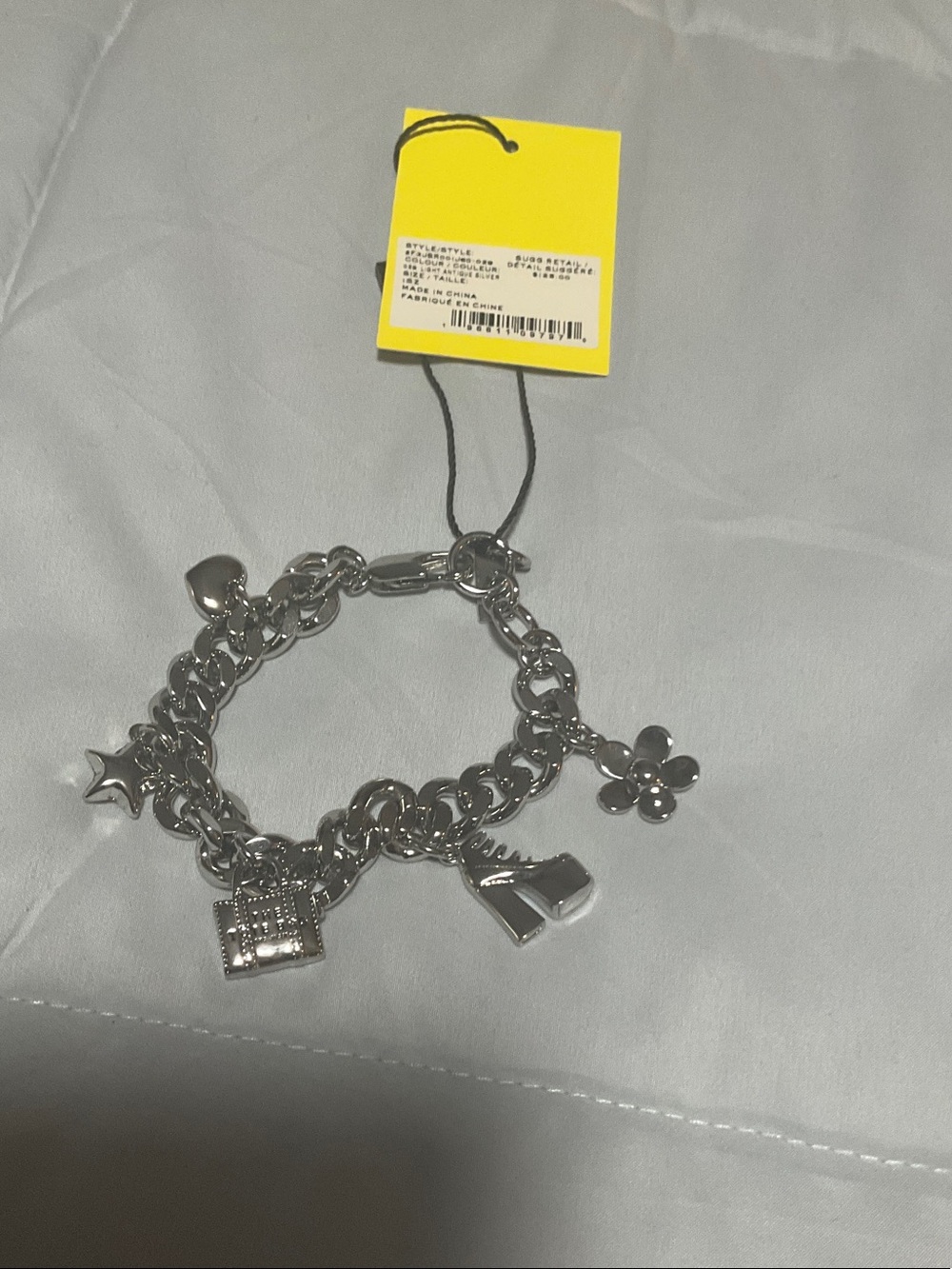 Marc Jacobs Silver Charm Bracelet with Playful Charms